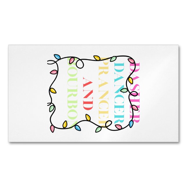 Tarjeta De Visita Magnética Business Card Magnet (Anverso)