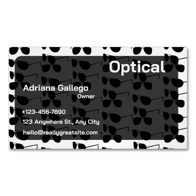 Tarjeta De Visita Magnética Business Card Magnet (Anverso)