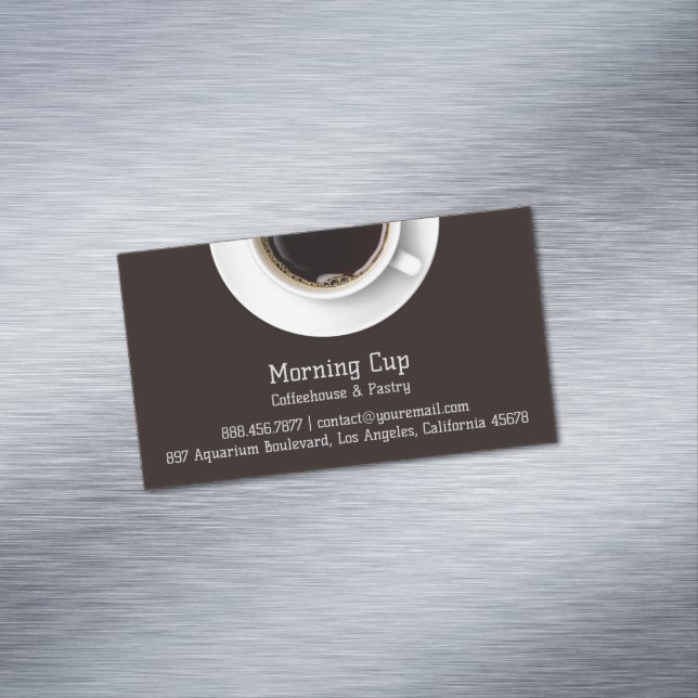 Tarjeta De Visita Magnética Café (In Situ)