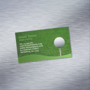 Tarjeta De Visita Magnética Cancha de golf