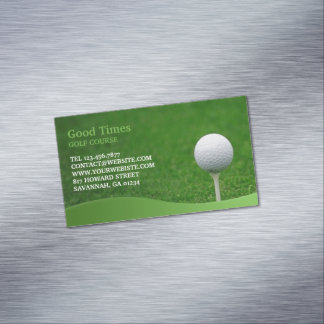 Tarjeta De Visita Magnética Cancha de golf