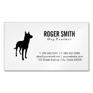 Tarjeta De Visita Magnética Canina   Formación de perros