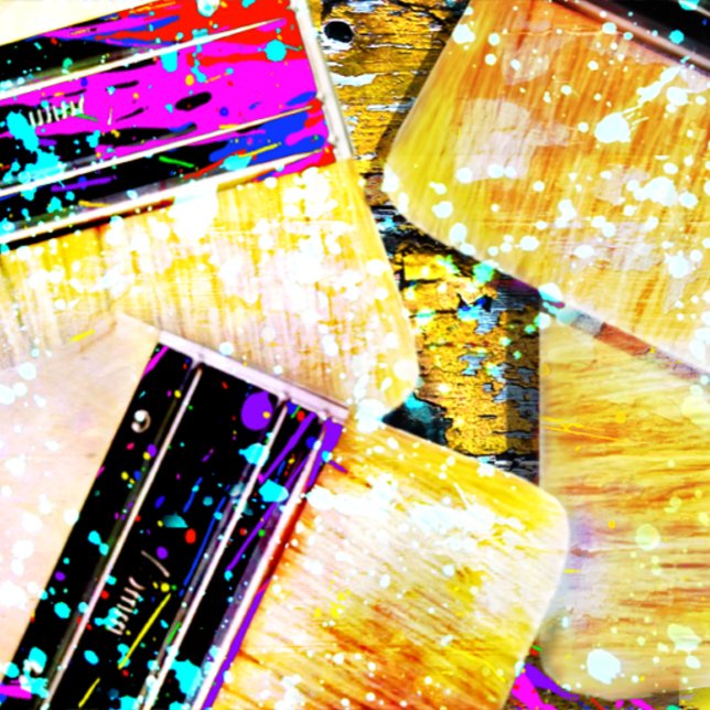 Tarjeta De Visita Magnética Cans de Pouring Paint Magnetic Business Card (Subido por el creador)