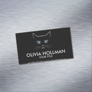 Tarjeta De Visita Magnética Cara del gato