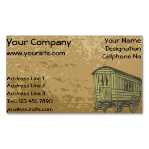 Tarjeta De Visita Magnética caravana gitana