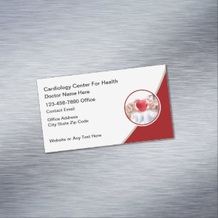 Tarjeta De Visita Magnética Cardiólogo moderno Cardiovascular 