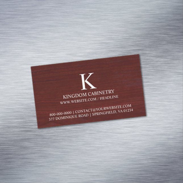 Tarjeta De Visita Magnética Carpintería (In Situ)