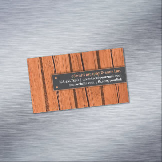 Tarjeta De Visita Magnética Carpintería de construcciones