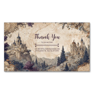 Tarjeta De Visita Magnética Cartografía de época Mapa de Antigüedades de cuent