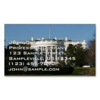 Tarjeta De Visita Magnética Casa Blanca navidades de días festivos Washington 
