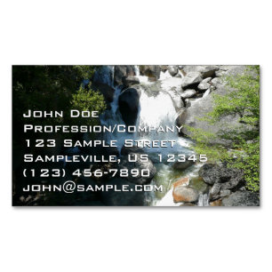 Tarjeta De Visita Magnética Cascada en el Parque Nacional Yosemite
