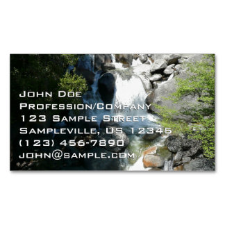 Tarjeta De Visita Magnética Cascada en el Parque Nacional Yosemite