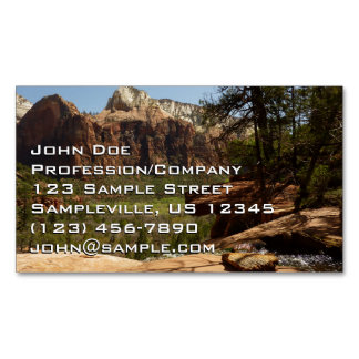 Tarjeta De Visita Magnética Cascada en Emerald Pools en Zion National Park