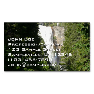 Tarjeta De Visita Magnética Cascada Vernal II en el Parque Nacional Yosemite
