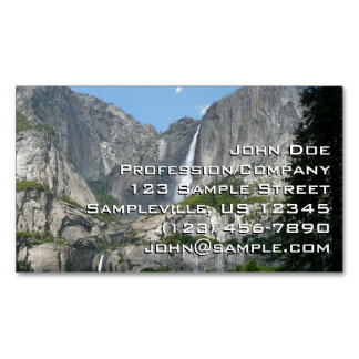 Tarjeta De Visita Magnética Cascada Yosemite III del Parque Nacional Yosemite