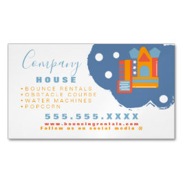 Tarjeta De Visita Magnética Castillo Inflable Salta Casa Rebota Fiesta Alquile