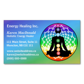 Tarjeta De Visita Magnética Chakra Yoga