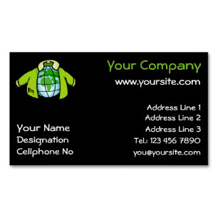 Tarjeta De Visita Magnética Chaqueta de Globe