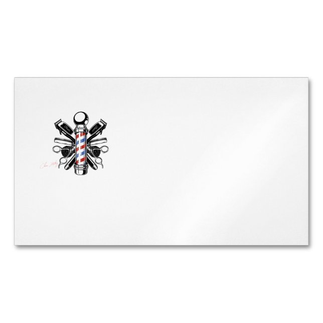 Tarjeta De Visita Magnética Cherie Huntley, La Colección Barber (Anverso)