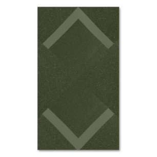 Tarjeta De Visita Magnética Chevron Moss Green Magnet Card