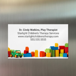 Tarjeta De Visita Magnética Children's Play Therapist Toys Kids Psychologist