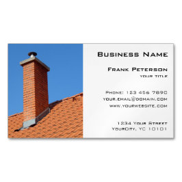 Tarjeta De Visita Magnética Chimenea - construcción y mantenimiento
