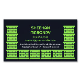 Tarjeta De Visita Magnética Chimenea de masonería