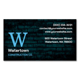 Tarjeta De Visita Magnética Chimenea Masónica de Construcción