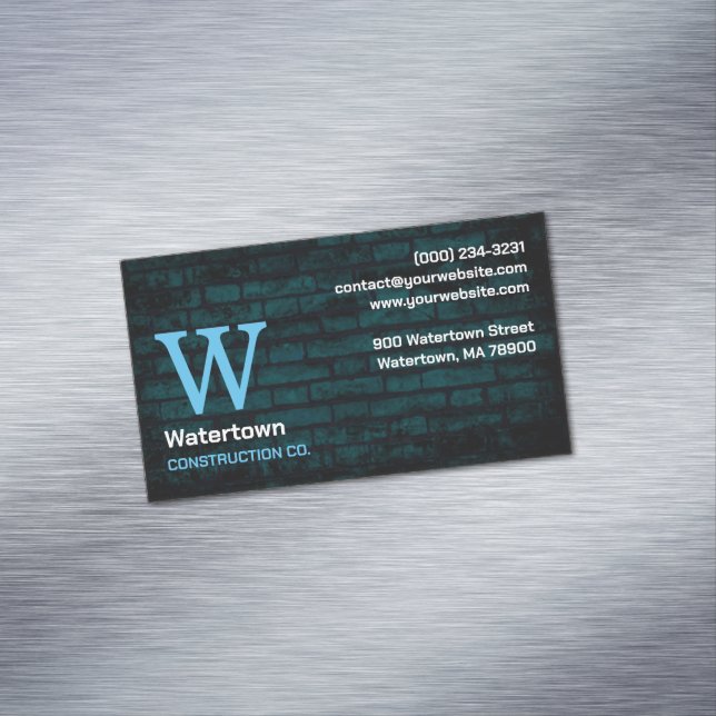 Tarjeta De Visita Magnética Chimenea Masónica de Construcción (In Situ)