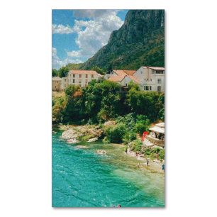 Tarjeta De Visita Magnética Ciudad de Mostar - Bosnia y Herzegovina