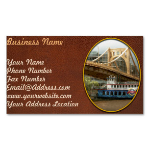 Tarjeta De Visita Magnética Ciudad - Pittsburg PA - Grandes recuerdos