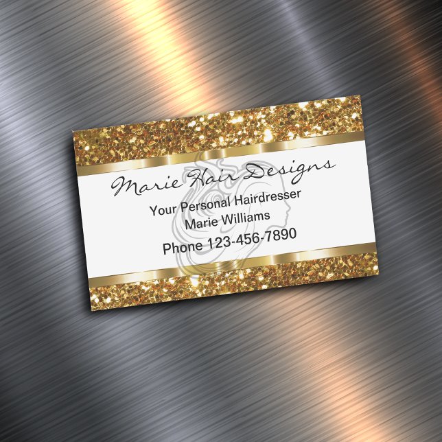 Tarjeta De Visita Magnética Clásico Beauty Hairstylist (Subido por el creador)