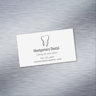 Tarjeta De Visita Magnética Clínica Dental Dentistry Higiene Oral