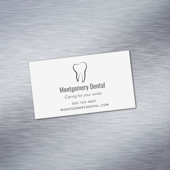 Tarjeta De Visita Magnética Clínica Dental Dentistry Higiene Oral (In Situ)