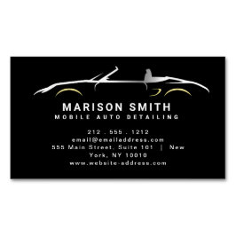 Tarjeta De Visita Magnética COCHE Metalizado profesional