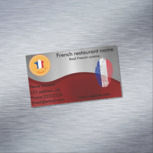 Tarjeta De Visita Magnética Cocina francesa