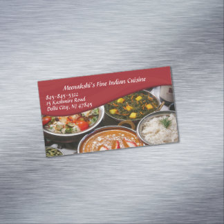 Tarjeta De Visita Magnética Cocina india