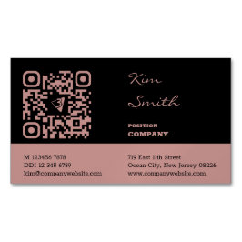 Tarjeta De Visita Magnética Código QR de Hair Stylist profesional