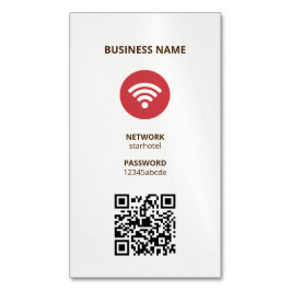 Tarjeta De Visita Magnética Código QR de Internet Wifi