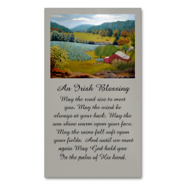 Tarjeta De Visita Magnética Colores otoñales en viñedo