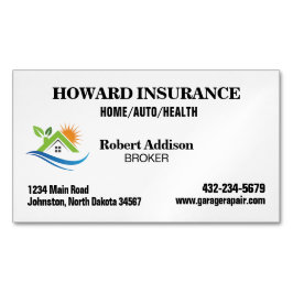Tarjeta De Visita Magnética Compañía de seguros
