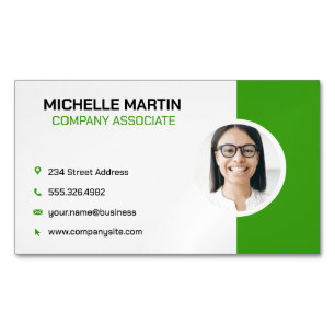 Tarjeta De Visita Magnética Compañía   Plantilla profesional corporativa