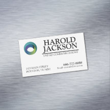 Tarjeta de visita magnética con logotipo