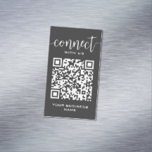 Conectar Con El Código Qr De Los Ee.Uu. Moda Gris 