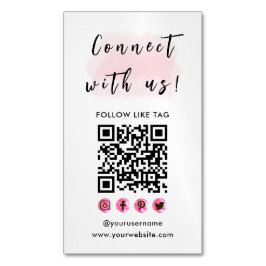 Tarjeta De Visita Magnética Conectar Con El Logotipo De Marca Estadounidense C