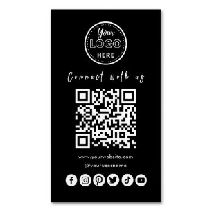 Tarjeta De Visita Magnética Conéctate Con Los Medios Sociales QR Código De Mod