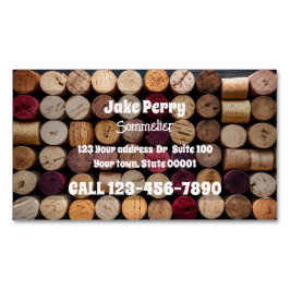 Tarjeta De Visita Magnética Conservación de líquidos de sommelier