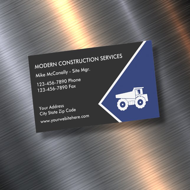 Tarjeta De Visita Magnética Construcción (Subido por el creador)