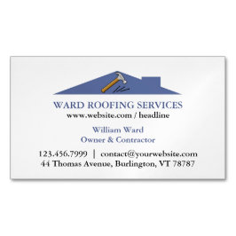 Tarjeta De Visita Magnética Construcción de techos