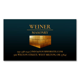 Tarjeta De Visita Magnética Construcciones de mampostería